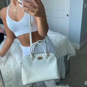 White MK purse/ crops body